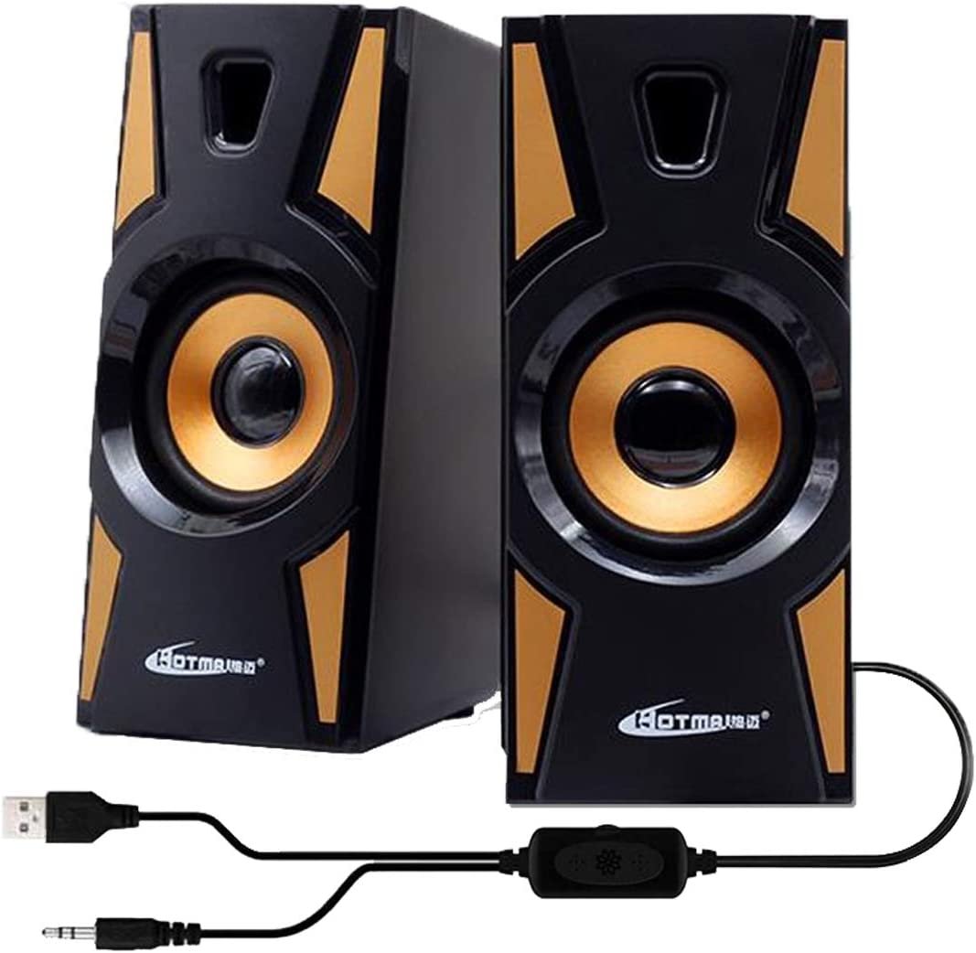 616ISsimb7L._AC_SL1200_ HT-09A Portable 2.0 Multimedia Speaker System for Desktop Laptop Notebook Tablet FM Radio Smartphones PC Speaker - Image 1