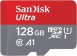 ⁦SanDisk 128GB Ultra MicroSDXC UHS-I Memory Card with Adapter - 100MB/s, C10, U1, Full HD, A1, Micro SD Card - SDSQUAR-128G-GN6MA⁩ - الصورة ⁦3⁩