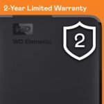 WD 4TB Elements Portable HDD, External Hard Drive, USB 3.0 for PC & Mac, Plug and Play Ready - ‎WDBU6Y0040BBK-WESN - Image 3