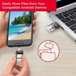 SanDisk 128GB Ultra Dual Drive m3.0 for Android Devices and Computers - microUSB, USB 3.0 - SDDD3-128G-G46, Black - الصورة 2