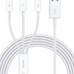 Baseus Cable Superior Series 3-in-1 1.5m White