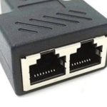 RJ45 Splitter Adapter,SinLoon RJ45 Female 1 to 2 Port Female Connector Interface Ethernet Cable 8P8C Extender Plug LAN Network Connector for Cat5, Cat5e, Cat6, Cat7