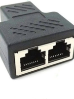 RJ45 Splitter Adapter,SinLoon RJ45 Female 1 to 2 Port Female Connector Interface Ethernet Cable 8P8C Extender Plug LAN Network Connector for Cat5, Cat5e, Cat6, Cat7
