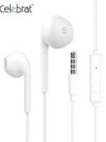 Celebrat G12 - Stereo Call Music Earphones- White