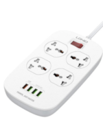 LDNIO 4 Port + 4 USB Universal Power Socket