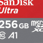 SanDisk 256GB Ultra microSDXC UHS-I Memory Card with Adapter - 100MB/s, C10, U1, Full HD, A1, Micro SD Card - SDSQUAR-256G-GN6MA