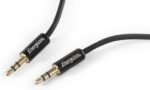 Audio Jack/Jack Adapter – Universal Stereo Cable for Audio Equipment – Black C130JIBK - الصورة 2