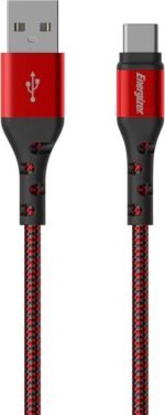 C520CKRD USB-A to USB-C Cable, 2 Meters – Red and Black - Image 5