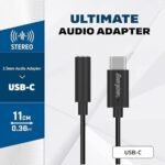 ⁦C112CABK – Audio Jack to USB-C Adapter – Audio Cable for Smartphones and Tablets – Black⁩ - الصورة ⁦4⁩