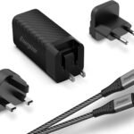 A65MUC Ultimate 65W GaN Technology, Wall Charger, Power Delivery, Ultra-Compact, Black