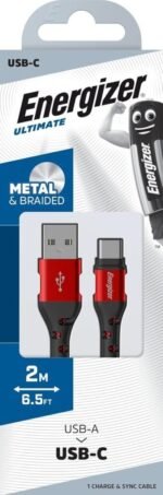 C520CKRD USB-A to USB-C Cable, 2 Meters – Red and Black - Image 6