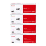 Canon 055 Toners – Black, Cyan, Magenta, Yellow