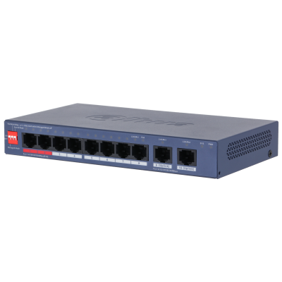 DH-CS4010-8GT-110.png Dahua DH-CS4010-8GT-110 - 10-Port Cloud Managed Desktop Gigabit Switch with 8-Port PoE 110W - Image 1