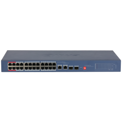 DH-CS4226-24ET-240.png Dahua DH-CS4226-24ET-240 - 26-Port Cloud Managed Desktop Switch with 24-Port PoE 240W - Image 1
