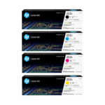 HP 222A Original LaserJet Toner Cartridge – Black, Cyan, Magenta, Yellow