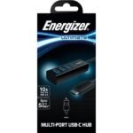 ⁦HC304A-Hub 4 in1-USB C3.1 with USB Cable-4 Ports-12 cm Plug & Play-Black⁩ - الصورة ⁦3⁩