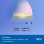 Tapo L530E-Smart Wi-Fi Light Bulb, Multicolor - Image 4